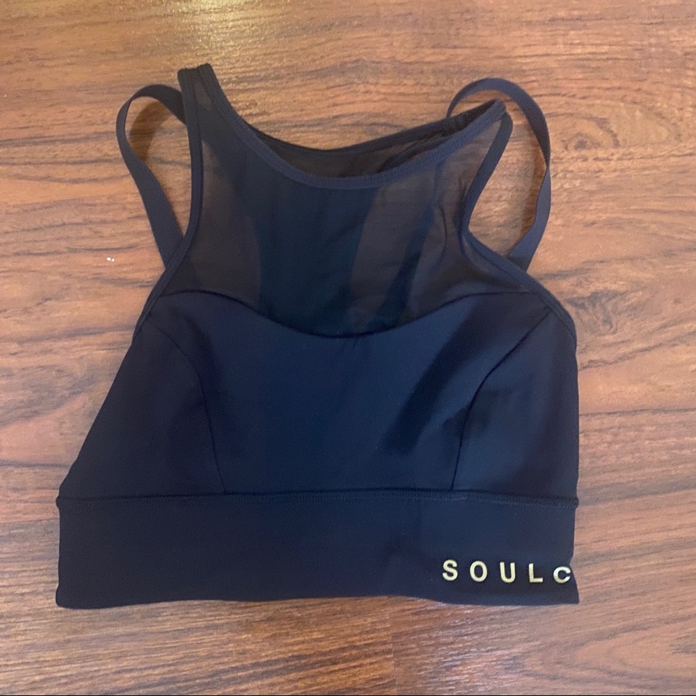 Lululemon x SoulCycle High Neck Mesh Sports Bra
